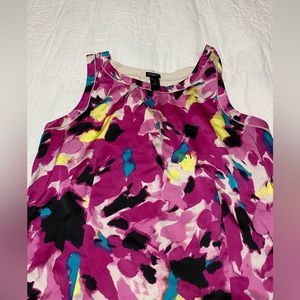 Ann Taylor Multi Color Floral Top Sz Xl